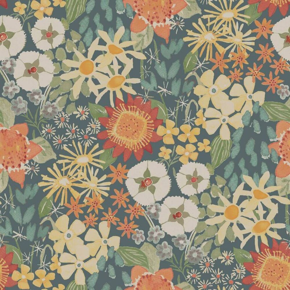 Brewster -  Peel and Stick 1pc Wallpaper Sadie Teal Teal